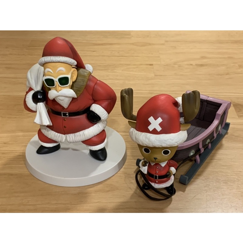 日本購入 正版 海賊王 七龍珠 七龍珠改 喬巴 雪橇 龜仙人 聖誕老人 聖誕節 聖誕裝 組立式 2010 老物