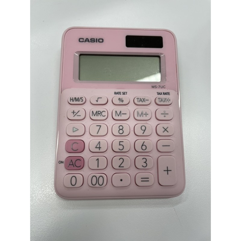 卡西歐Casio 12位元 計算機 粉色 二手