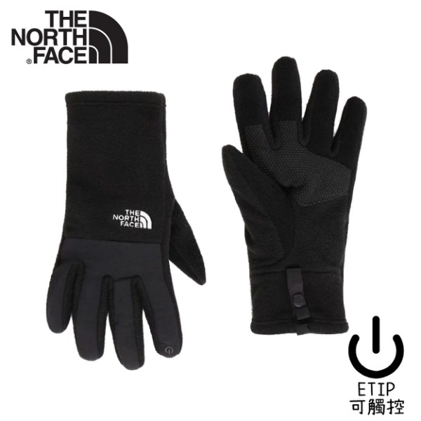 【The North Face 女 觸控彈性手套《黑》】4SH7/可觸屏抓絨手套/機車手套/防滑手套/保暖/悠遊山水