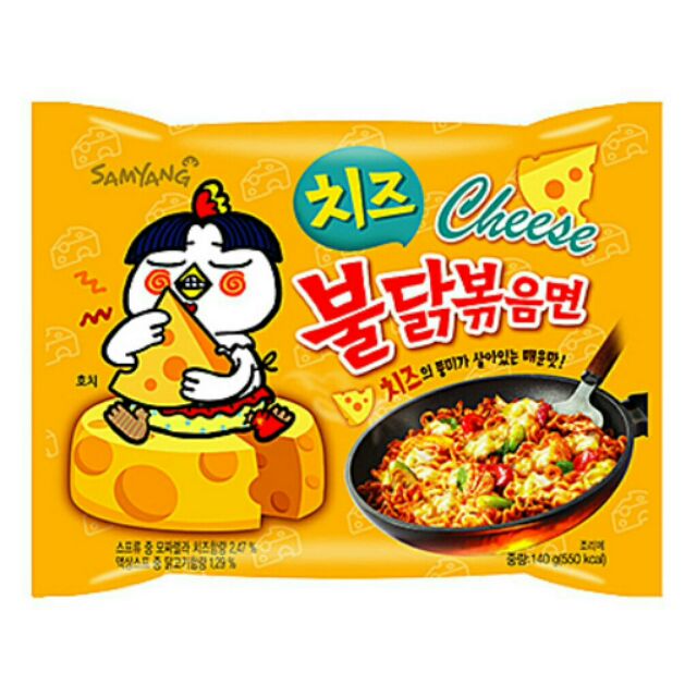 韓國 內銷 三養 samyang 起司辣雞肉風味乾燒麵 起士泡麵 芝士乾麵 140g/包