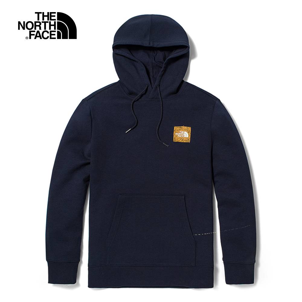 The North Face LOGO PLAY PULLOVER - AP 男 長袖上衣 藍-NF0A5JZLRG1