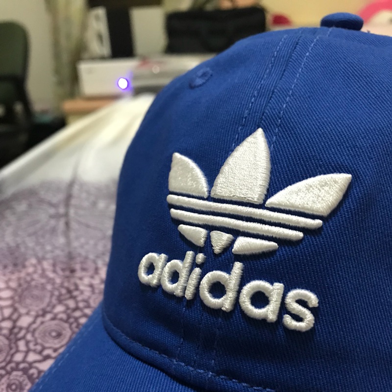 當天出貨】 adidas 老帽藍色BK7271 全新棒球帽子| 蝦皮購物