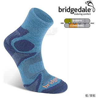 Bridgedale 英國 男 Trailhead 領航者 雙圈避震襪 登山襪 藍/軍藍 180-454 綠野山房