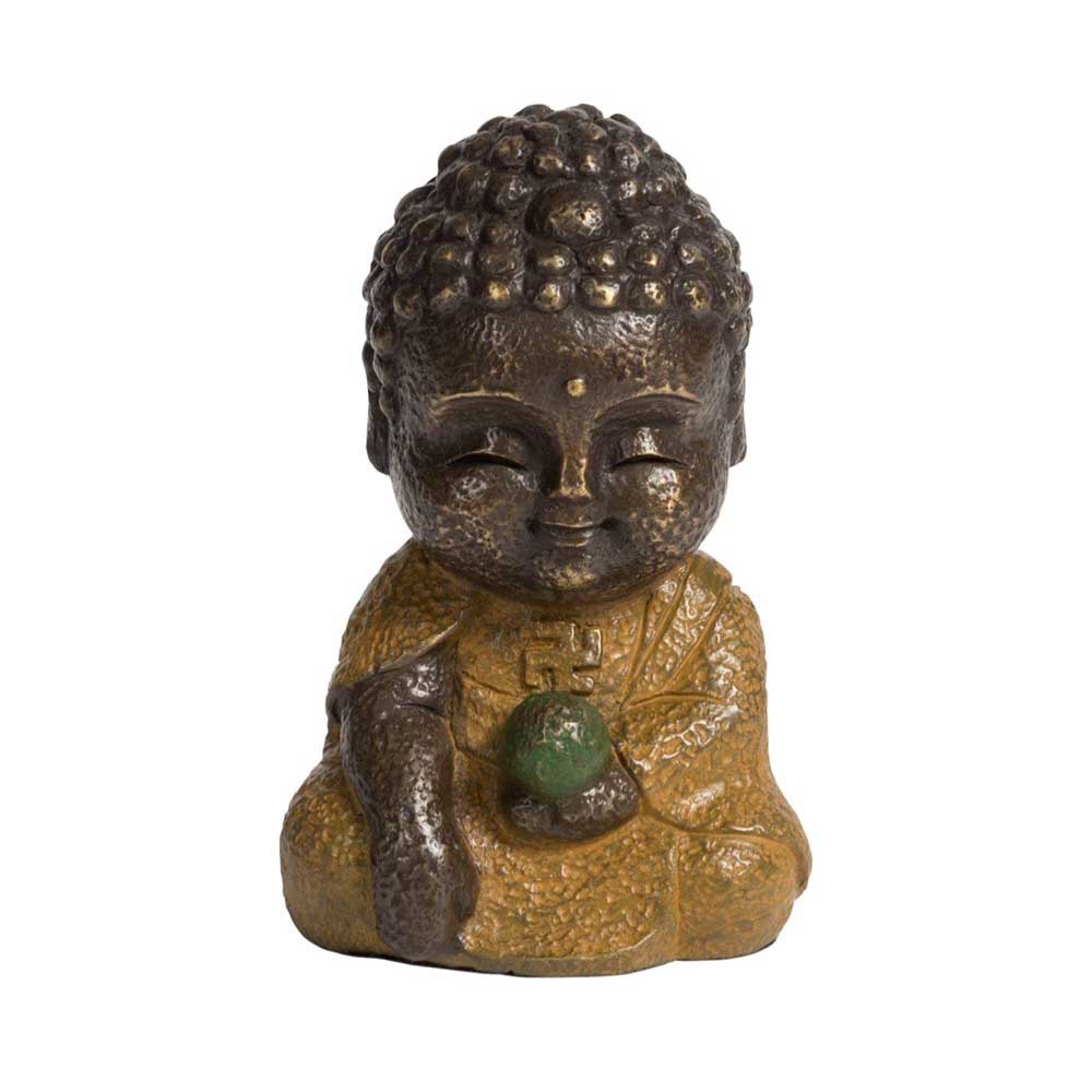 阿彌陀佛 Q佛世界- Q版銅雕佛像走進您的生活- 林韋龍 子問等藝術家設計團隊 含作品保證書11.5 x 7 x6cm