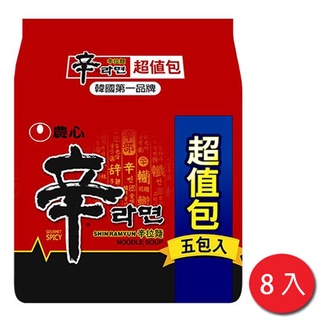 農心 辛拉麵(600g/5入)x8組【愛買】