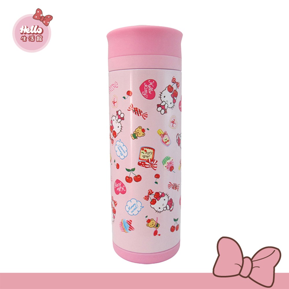 【HELLO KITTY】櫻桃保溫杯350ml-粉色款(現貨限量)