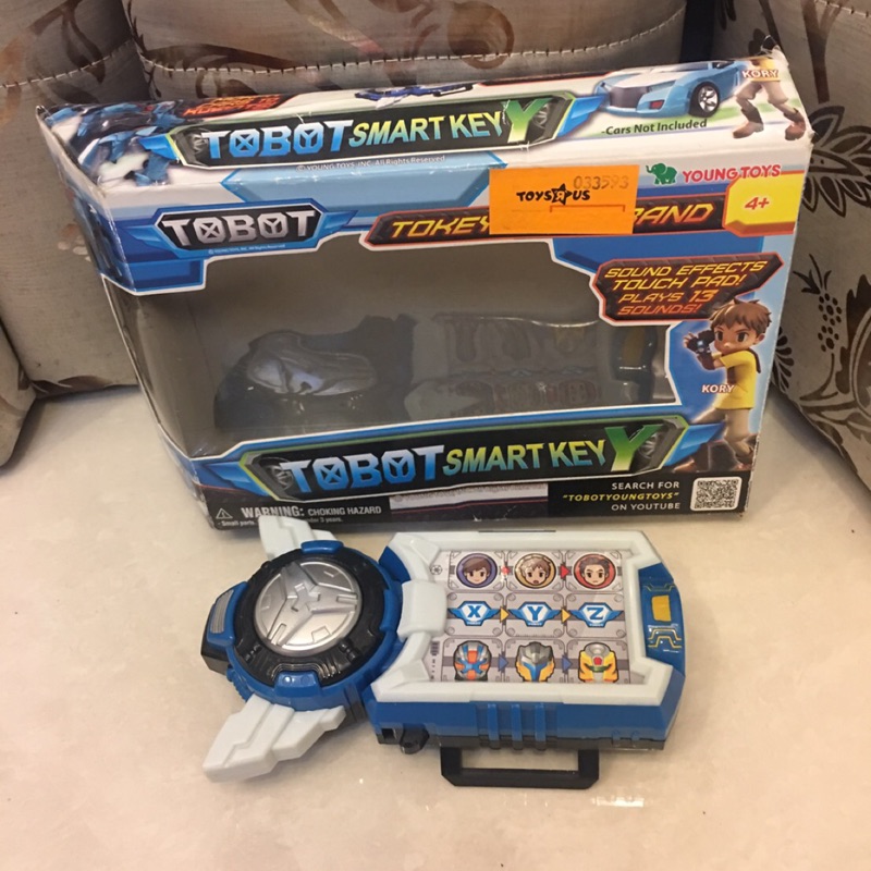 二手玩具-新機器戰士 TOBOT Y 腕錶 原價690  電池蓋接觸不良 沒聲音