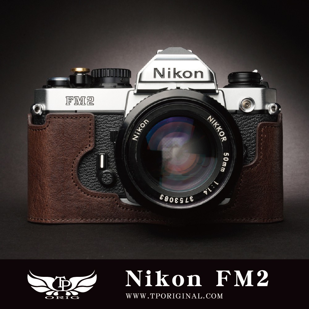 小馨小舖 【TP 適用於 Nikon FM2真皮相機底座】相機皮套 相機包 FM2n FE FE2 FM FM2日期背蓋