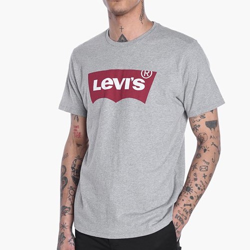 Levi's 短袖T恤 男裝 LOGO款 T恤 短袖 短T-Shirt 素T 圓領上衣 L30138 灰色(現貨)