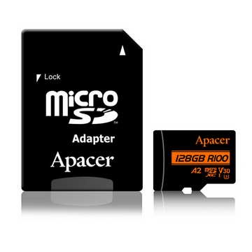 Apacer 宇瞻 microSDXC UHS-I U3 V30 A2 記憶卡 64GB/128GB/256GB