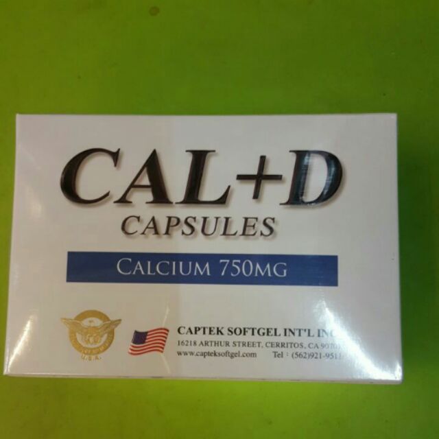 美國代購鈣片Cal+d 750mg 100粒