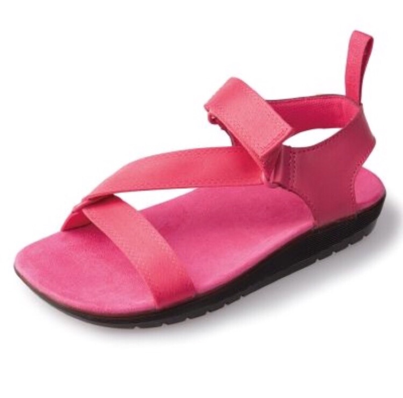 Dr. Martens】(女)Dr.Martens BALFOUR Z字織帶輕量化涼鞋-螢光粉紅 
