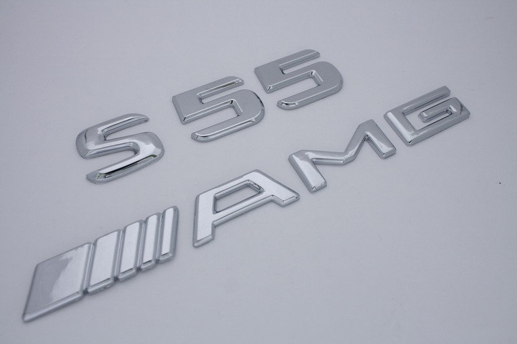 Benz 賓士 奔馳 S Class S 55 ///// AMG 後車箱蓋 字體 字標