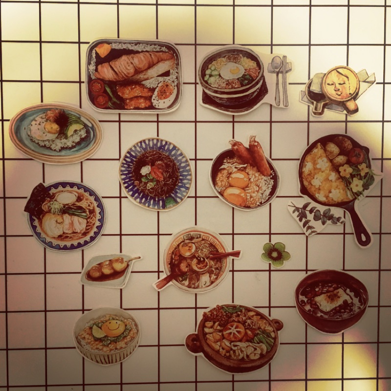 高級日式料理手帳貼紙美食貼紙 蝦皮購物
