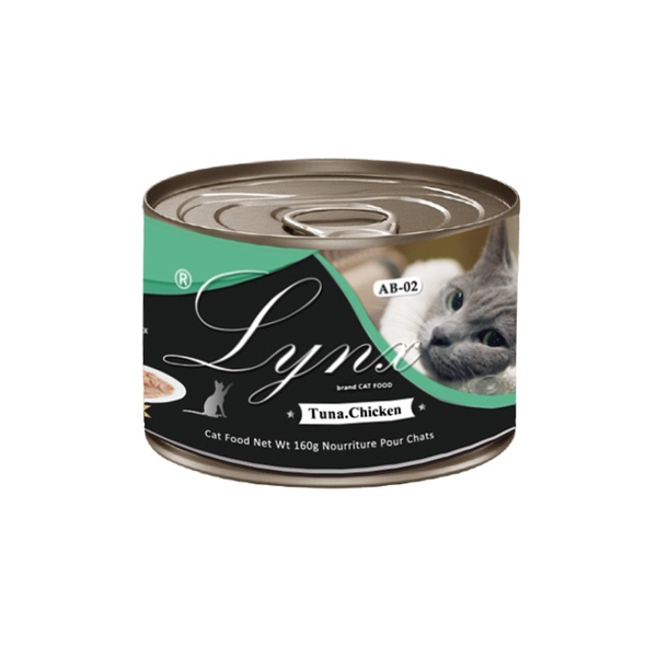 Lynx天貓座 貓湯罐-AB-02 湯罐-鮪魚+雞肉160g
