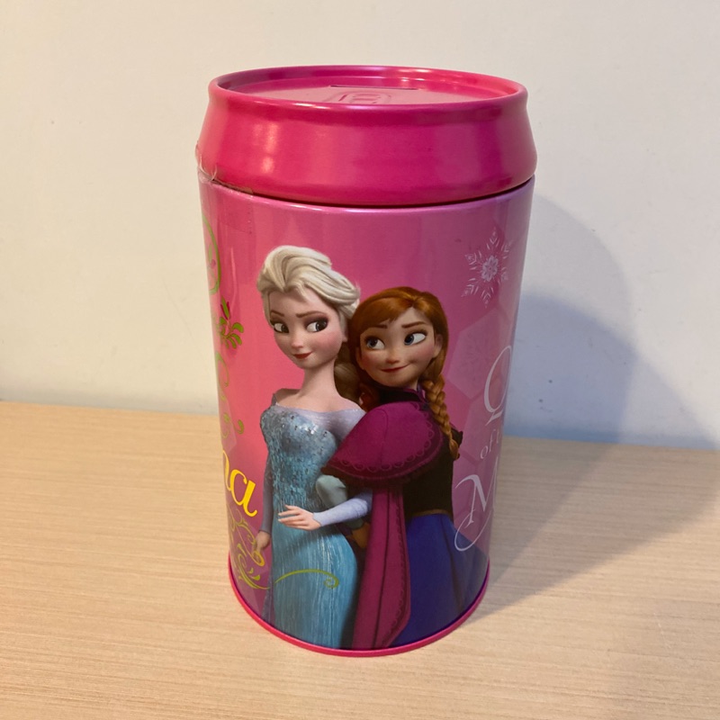 💋 （童心未泯）正版 迪士尼公主 冰雪奇緣 Anna 安娜 ANNA Elsa 存錢筒 儲金桶 收納桶 桌上收納