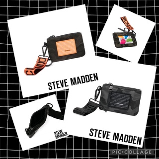 【現貨】 STEVE MADDEN BRICHIE SM 零錢ID包 錢包 手拿包 票卡零錢包 皮包 皮夾 黑迷彩/黑橘