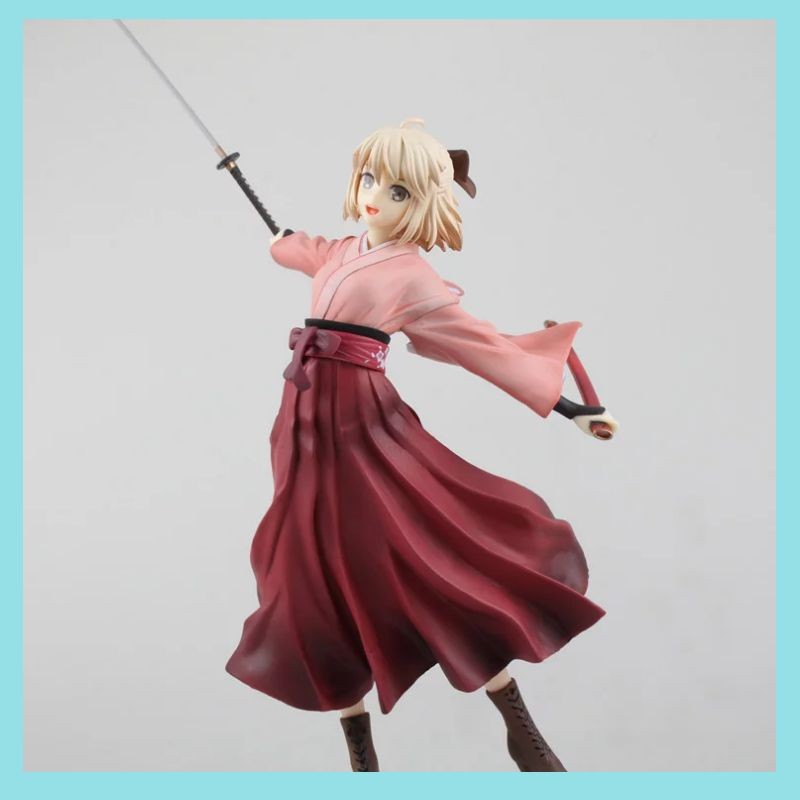 特賣 動漫周邊fate Koha Ace 櫻saber 琥珀櫻塞巴沖田總司模型擺 蝦皮購物