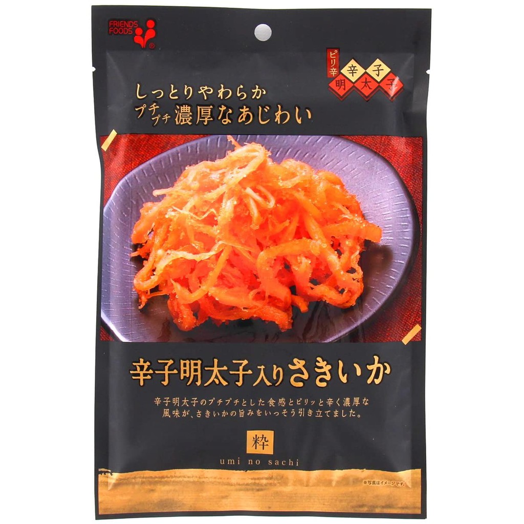 日本井上食品濃厚辛子明太子魷魚絲辛子明太子海膽醬油炭燒魷魚絲泡菜干貝唇下酒菜 蝦皮購物
