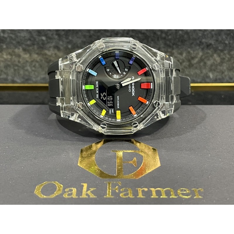 ★橡樹農夫★4代Plus 冰韌透明版 Ga2100 改裝 錶帶 錶殼 1A1 G-SHOCK 農家橡樹 AP手錶