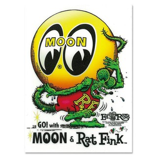 (I LOVE樂多)Rat Fink x MOON 月亮眼睛貼紙 防水貼紙 ［DM232]
