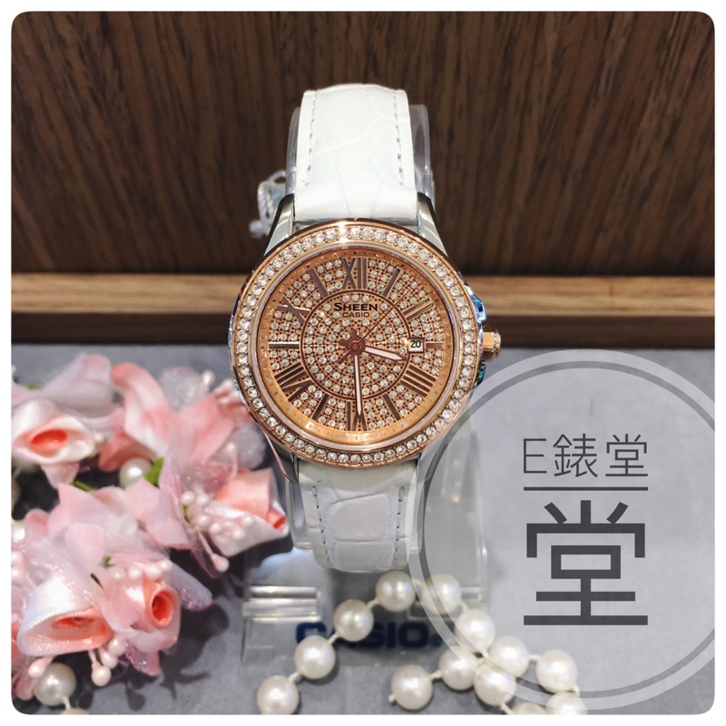 CASIO SHEEN 滿天星光 羅馬晶鑽 玫瑰金（SHE-4510GL-9）全新公司貨 施華洛世奇水晶 少女時代