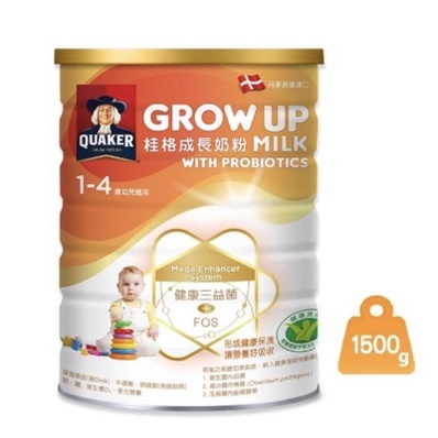 桂格三益菌成長奶粉1500G(全新)