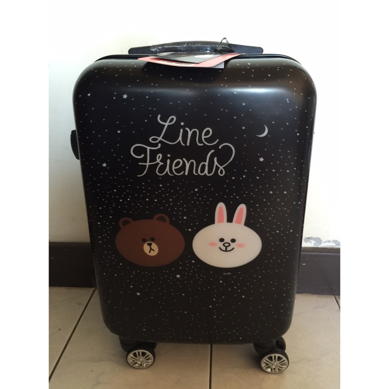 全新正品line friends 熊大&amp;兔兔20吋行李箱