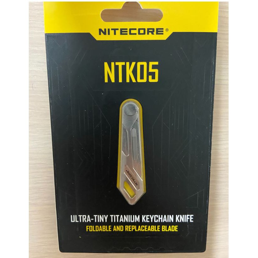 【TSM】現貨✅ NITECORE NTK05 鈦合金鑰匙刀 TC4 迷你刀 鈦合金 迷你摺疊刀 EDC