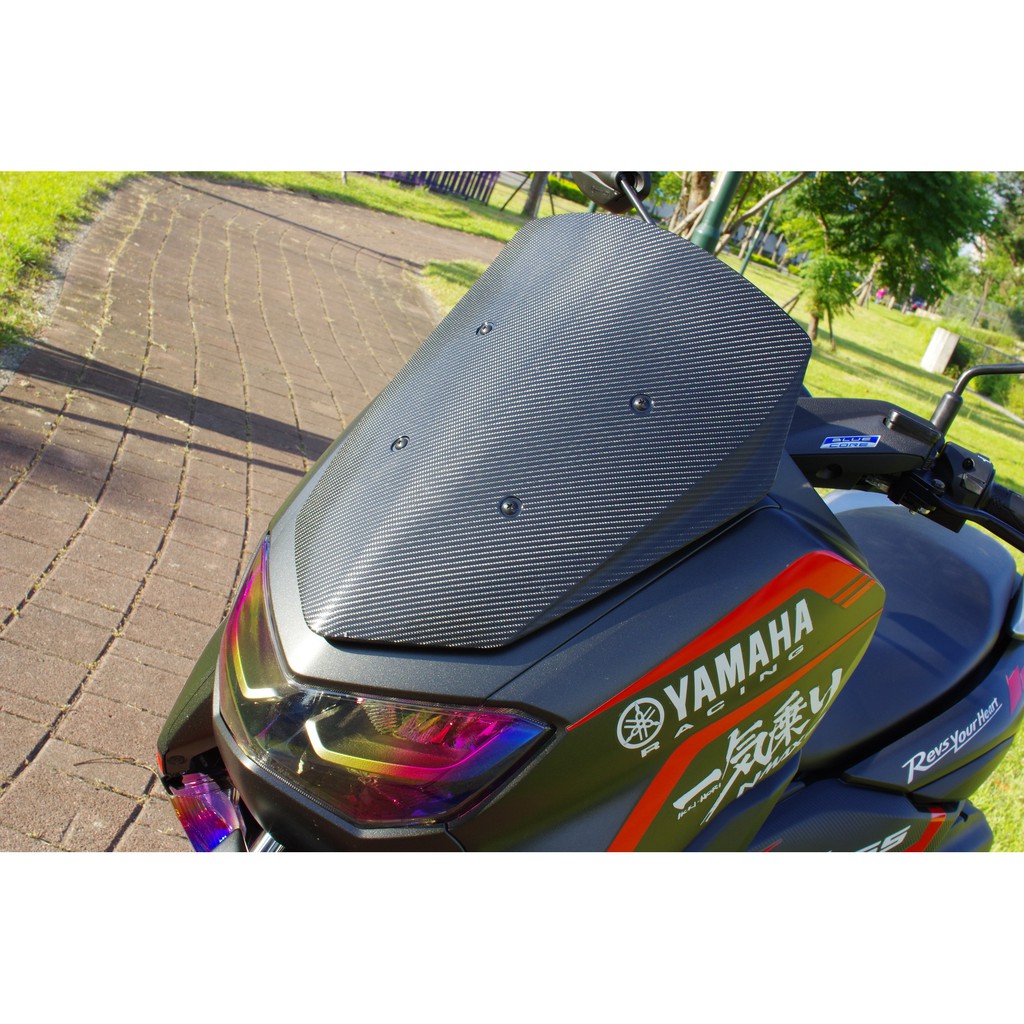 YAMAHA NMAX 155 NMAX155 原廠風鏡改色貼 3D幻彩變色膜 高質感卡夢貼 美觀兼具防刮效果【黑幫彩貼