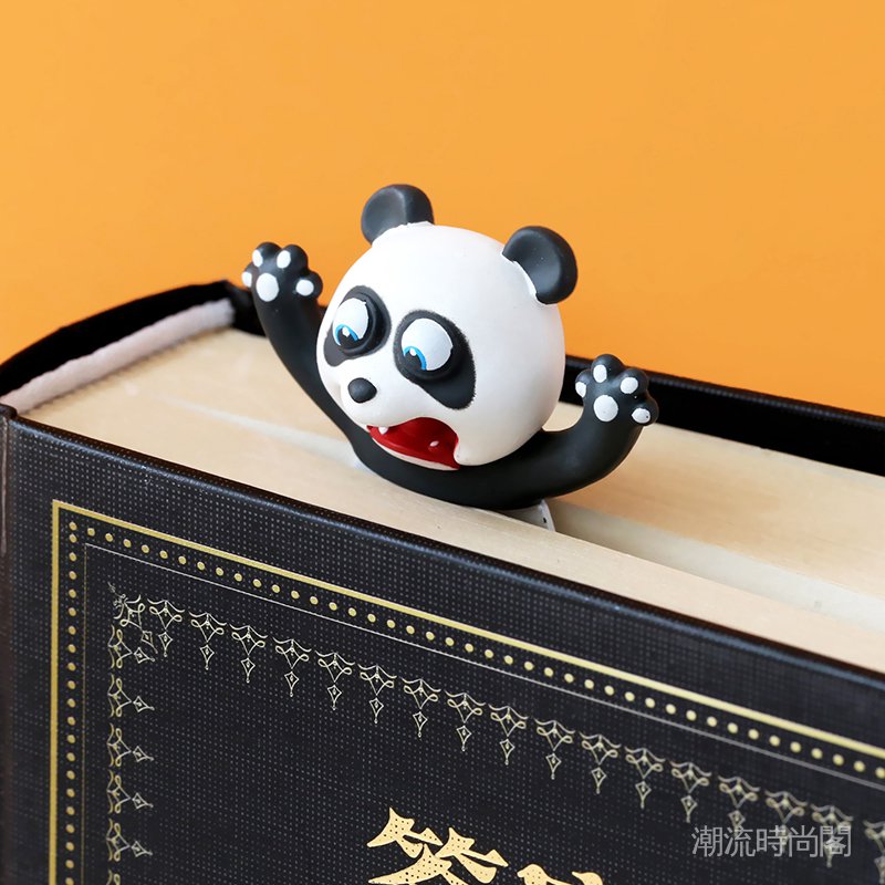 立體書籤 雲木雜貨創意3d立體動物書籤搞怪可愛熊貓pvc個性學生禮物文具 蝦皮購物
