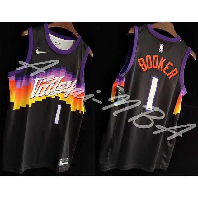 Anzai-NBA球衣 21賽季 Phoenix Suns 太陽隊 Devin Booker 1號 城市版球衣-全隊都有