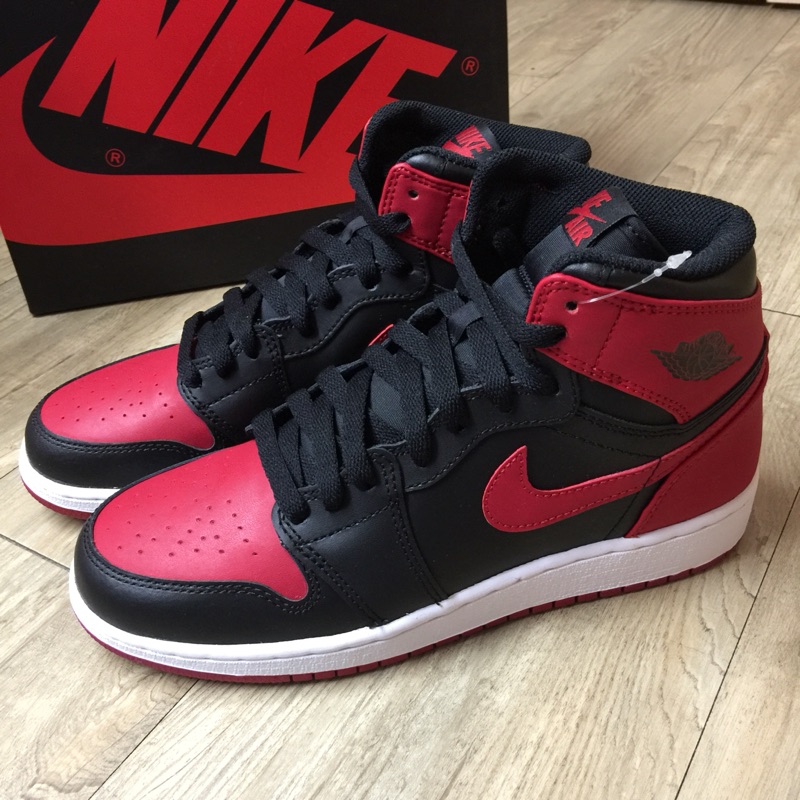 AIR JORDAN 1 RETRO HIGH OG BG AJ1 黑紅 大童 女鞋 575441023