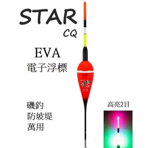 【周記】CQ電子浮標 EVA電子浮標 電子標 EVA浮標 磯釣浮標 STAR電子浮標 外掛浮標 單入