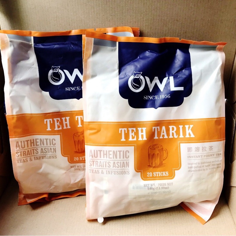 貓頭鷹 拉茶 新加坡OWL貓頭鷹 Teh Tarik拉茶 超濃郁奶茶 沖泡飲品 沖泡