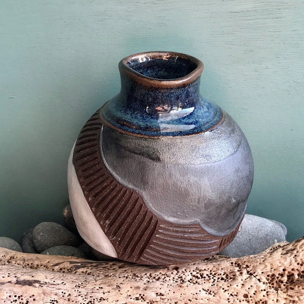 品牌 獨創堂kcreative 三色異質陶燒花瓶陶燒花瓶陶器花盆花器擺飾小品盆栽花瓶日式花器 蝦皮購物