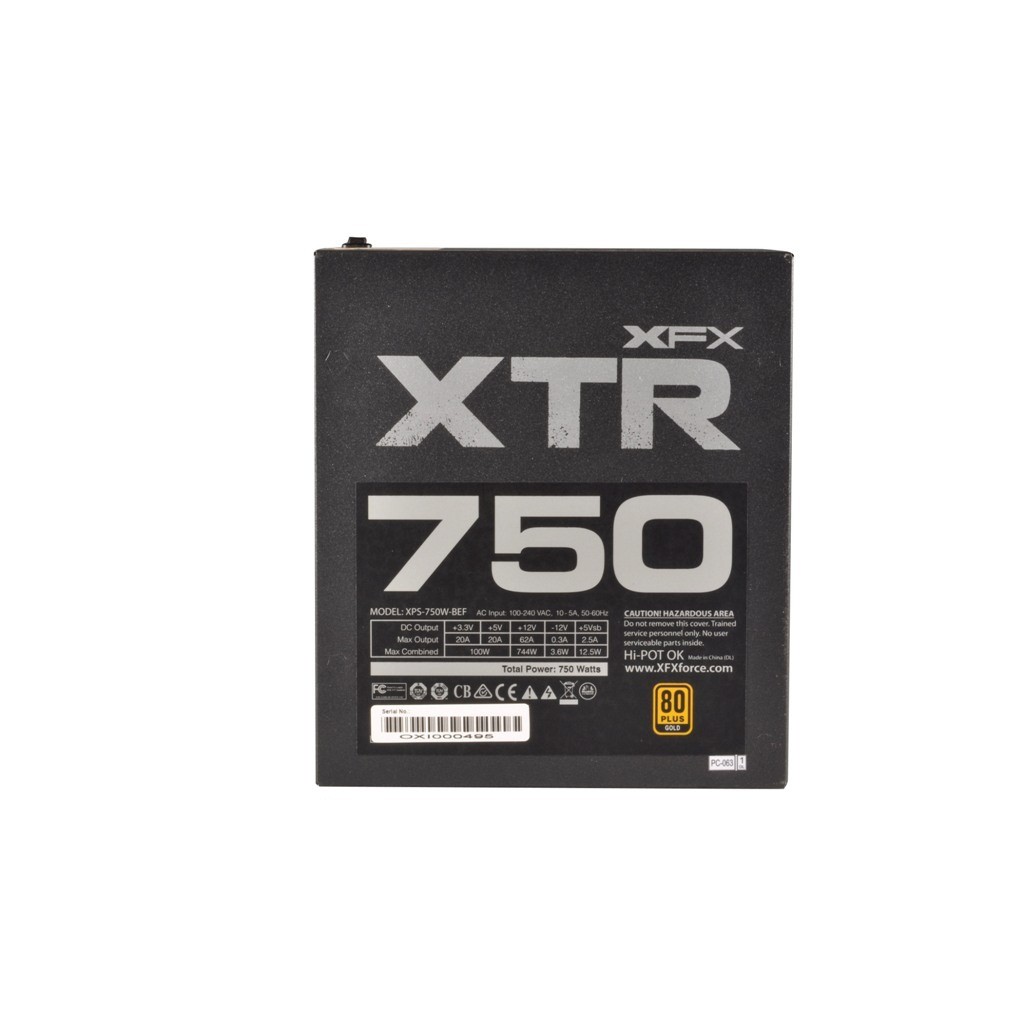 XFX XTR 750W 金牌電源供應器（全模组化）