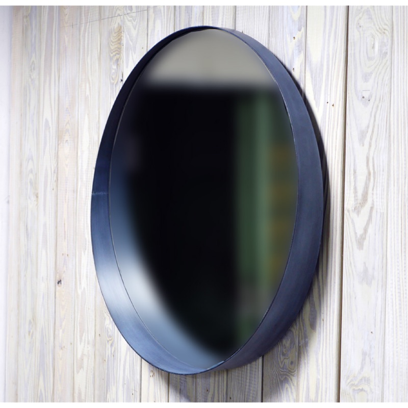 鏡子 金屬鏡 圓鏡 牆鏡 工業風造型 壁鏡 浴室鏡 化妝鏡 大鏡子