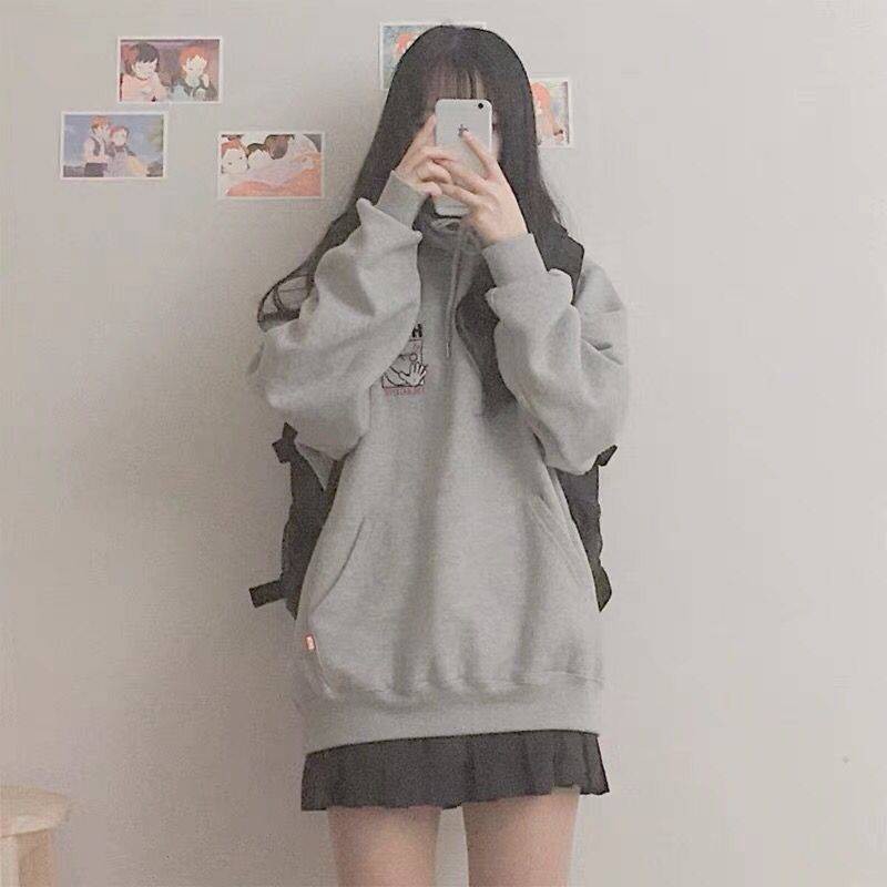 【OOTD批發】韓版 團體服 虧本出售 長版大學T 清倉價 圓領衛衣 熱賣 韓版寬鬆 吐血推薦 帽T 限時下殺