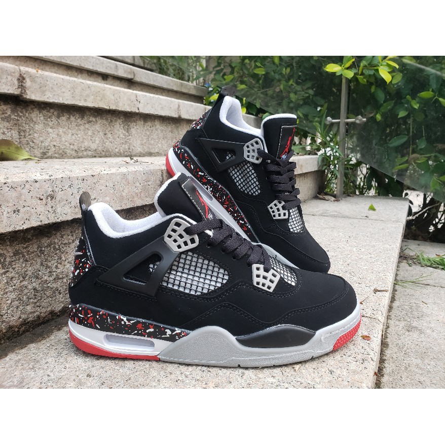 jordan black and red 4
