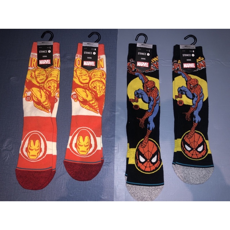 Stance Marvel 襪子 鋼鐵人 蜘蛛人 Medium Large 情侶 夫妻