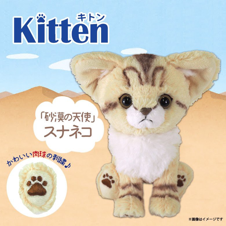 【日本空運🦅】Sunlemon 沙漠貓咪 玩偶 擬真 日本進口 Kitten 貓咪 坐姿娃娃 拍照 療癒 交換禮物