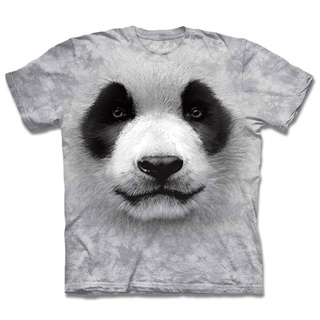 【現貨】【摩達客】美國進口The Mountain 熊貓胖達臉 純棉環保短袖T恤