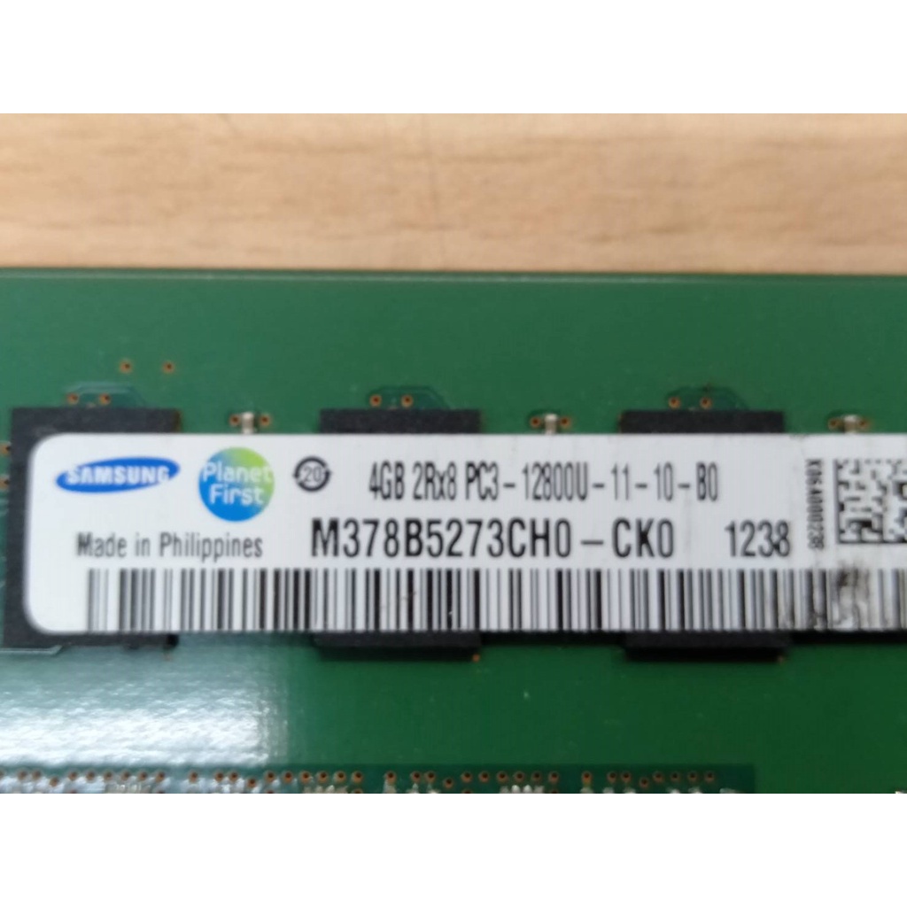 二手 三星 Samsung DDR3 4GB 2Rx8 PC3-12800U 桌機雙面記憶體