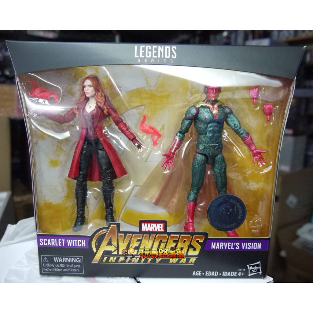 {玩具路邊攤} 正美版 Marvel Legends 玩具反斗城限定 6吋 幻視 &amp; 緋紅女巫 雙人包