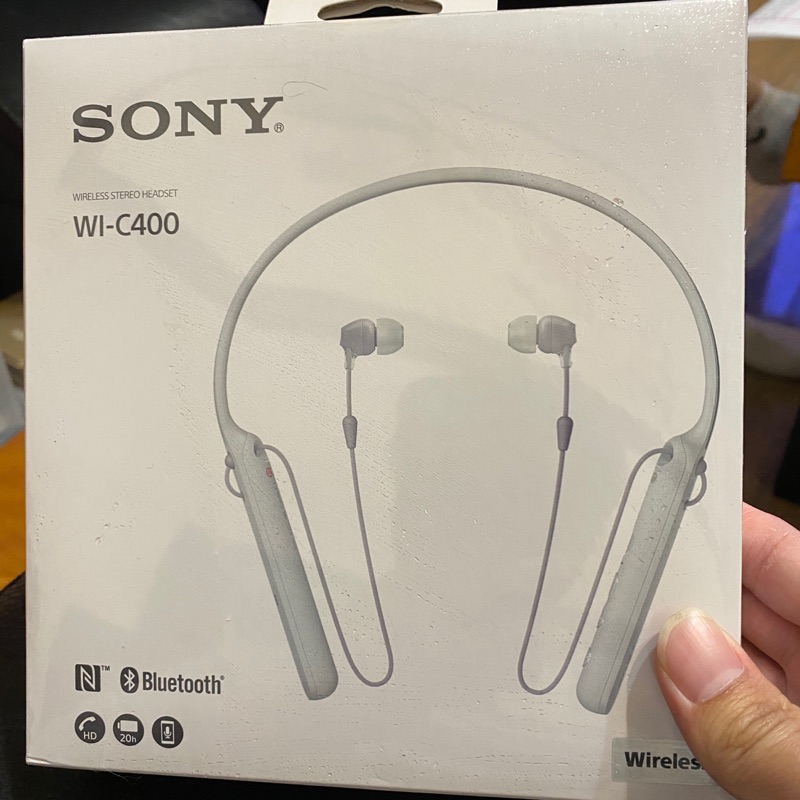 SONY 原廠WI-C400藍芽耳機現貨白特價1099