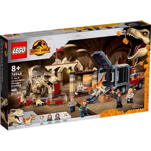 LEGO樂高 LT76948霸王龍和暴龍恐龍突圍 2022_侏儸紀世界