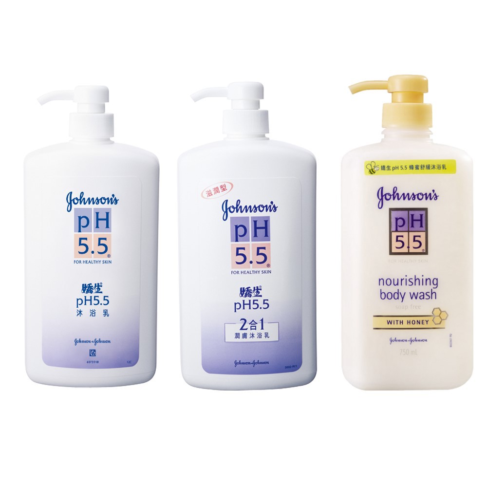 【蝦皮直營】嬌生 PH5.5 沐浴乳 一般型/二合一 1000ml 蜂蜜舒緩 750ml