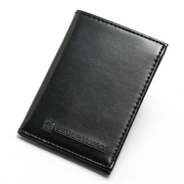 極簡超薄 防側錄RFID皮夾防盜卡 CAISSE D'EPARGNE 法國松鼠儲蓄銀行訂製小卡包 安全錢包 男皮夾女皮夾