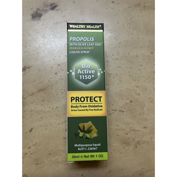 (現貨）澳洲WEALTHY HEALTH Manuka honey 麥蘆卡蜂蜜+橄欖葉蜂膠 口腔噴劑
